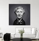 Agatha Christie by Rob Snow on GIANT ART - gray digital painting