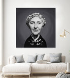 Agatha Christie by Rob Snow on GIANT ART - gray digital painting