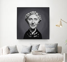 Agatha Christie by Rob Snow on GIANT ART - gray digital painting