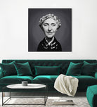 Agatha Christie by Rob Snow on GIANT ART - gray digital painting