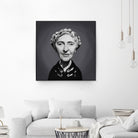 Agatha Christie by Rob Snow on GIANT ART - gray digital painting