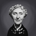 Agatha Christie by Rob Snow on GIANT ART - gray digital painting