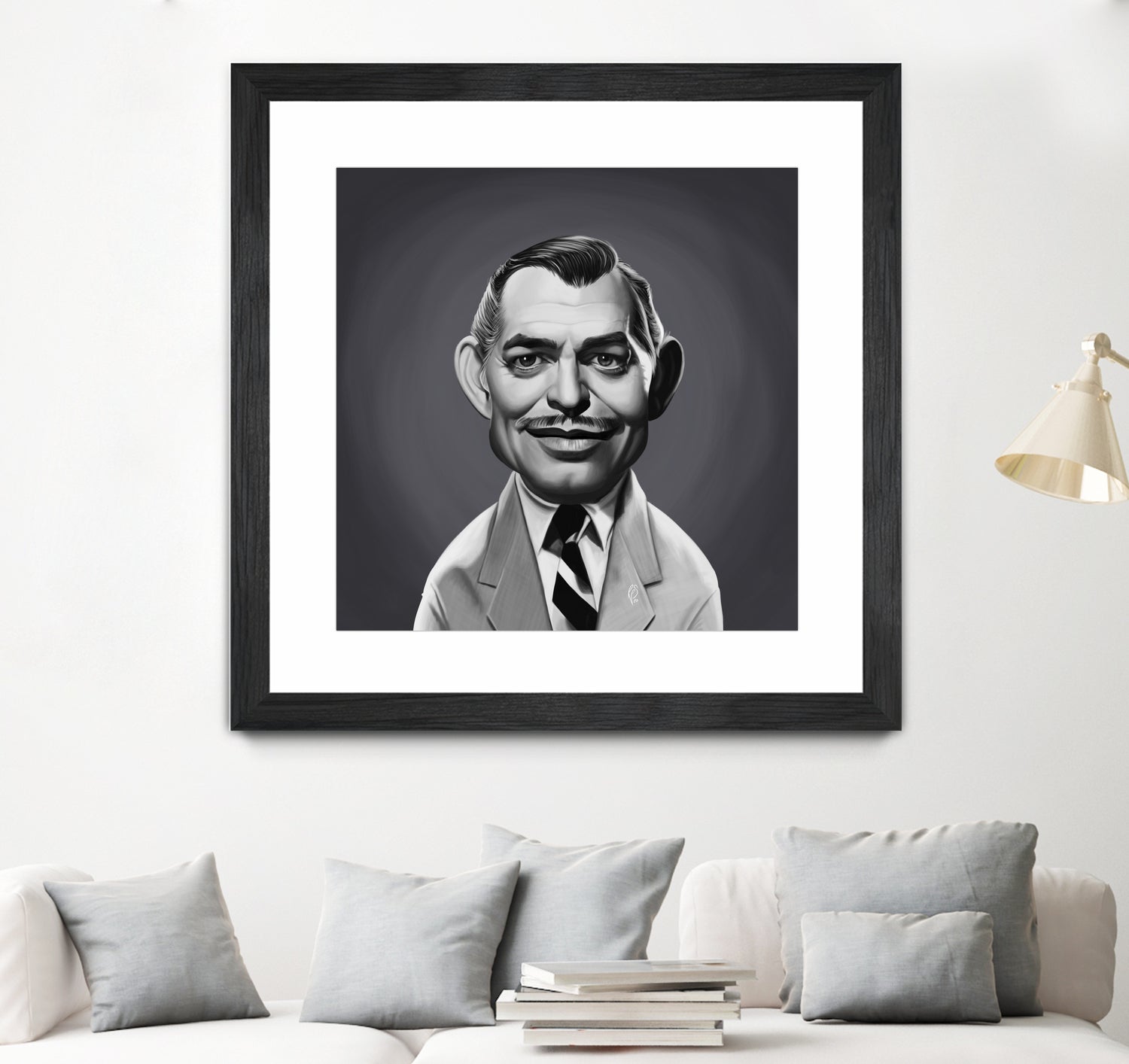 Clark Gable by Rob Snow on GIANT ART - gray digital painting