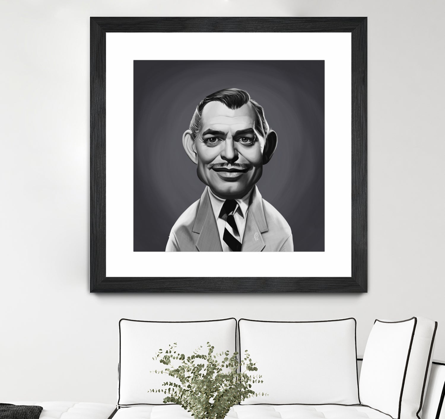 Clark Gable by Rob Snow on GIANT ART - gray digital painting