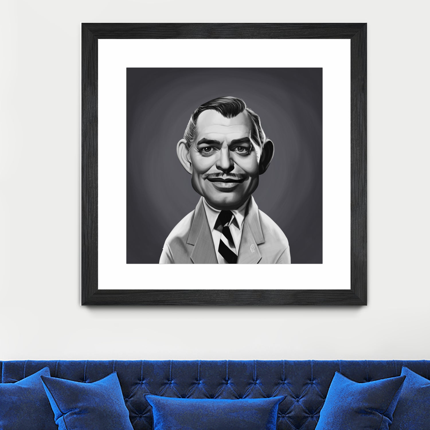 Clark Gable by Rob Snow on GIANT ART - gray digital painting