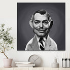 Clark Gable by Rob Snow on GIANT ART - gray digital painting