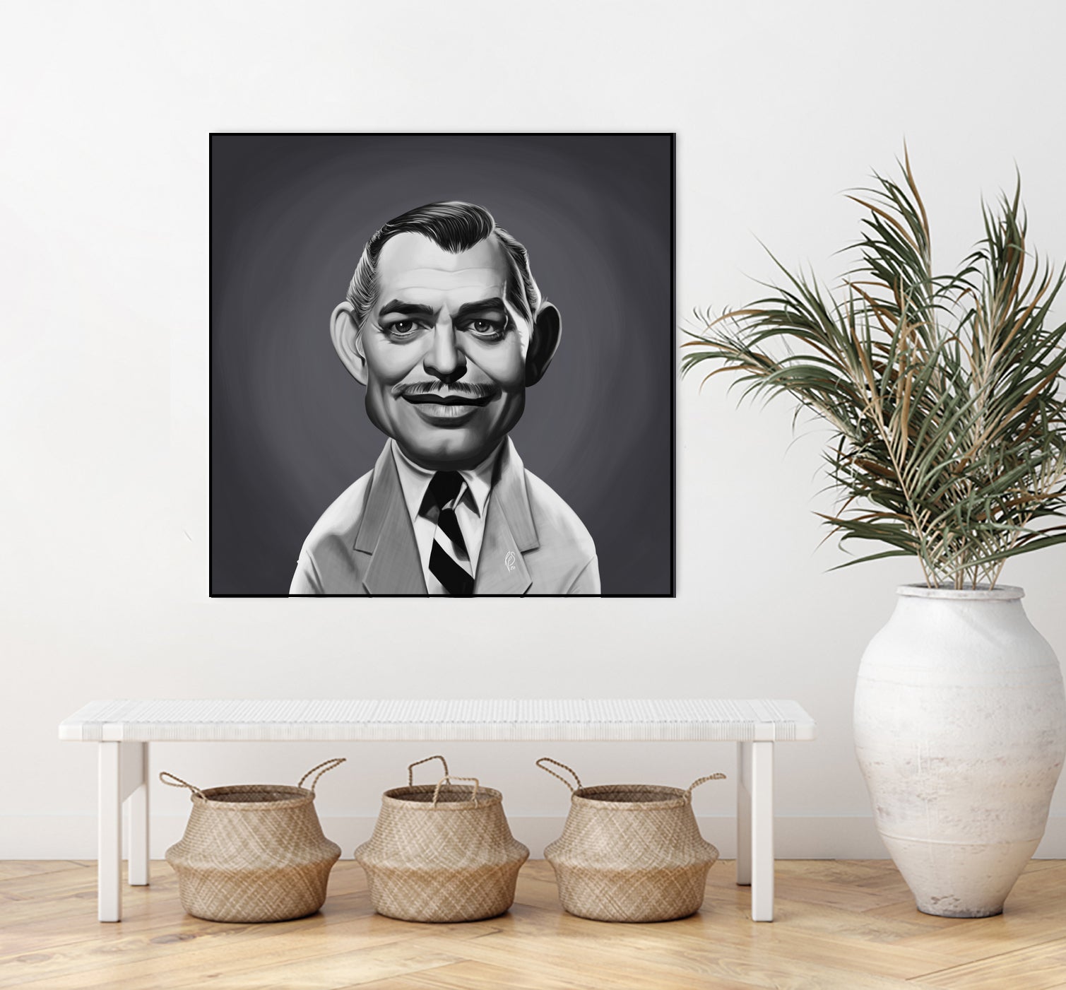 Clark Gable by Rob Snow on GIANT ART - gray digital painting