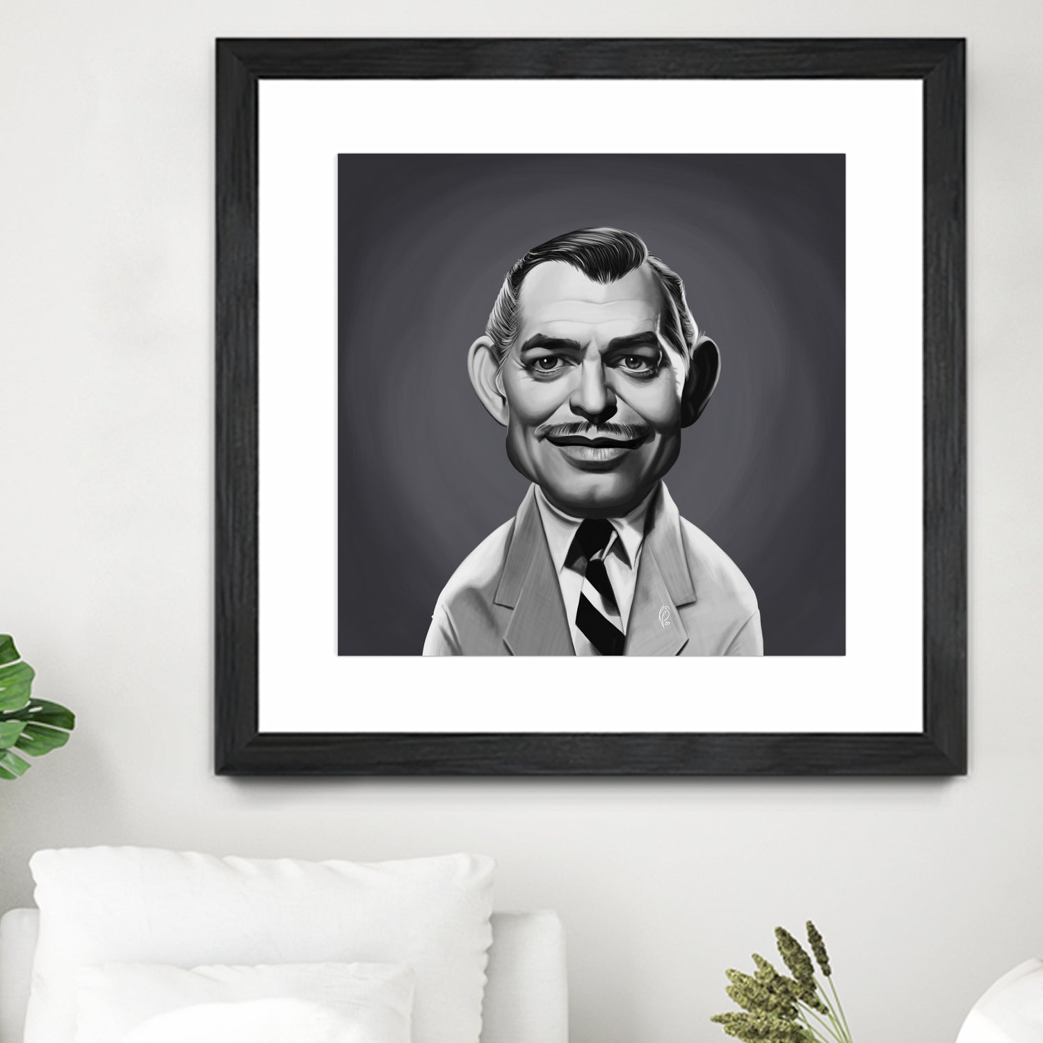 Clark Gable by Rob Snow on GIANT ART - gray digital painting