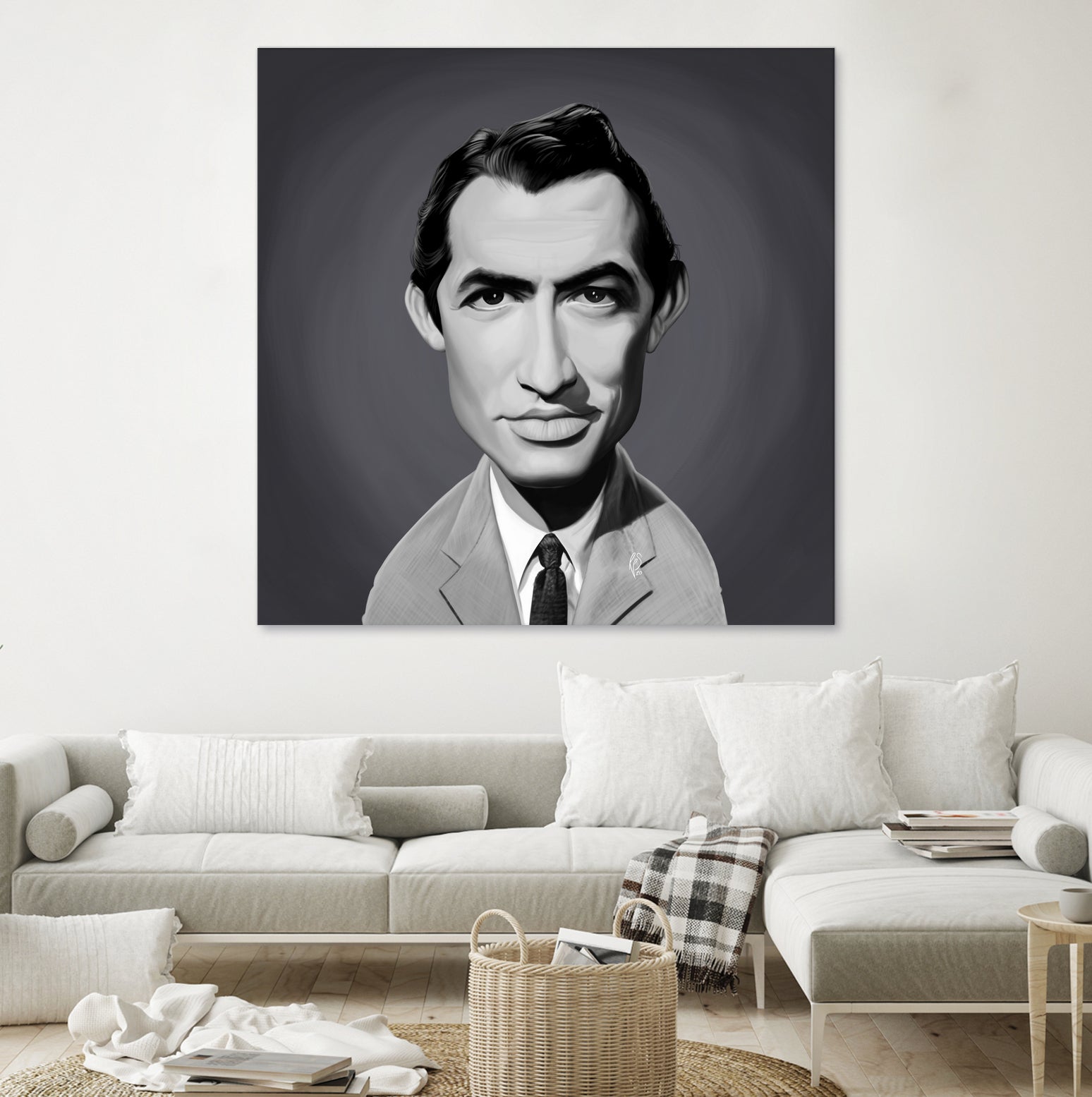 Gregory Peck by Rob Snow on GIANT ART - gray digital painting