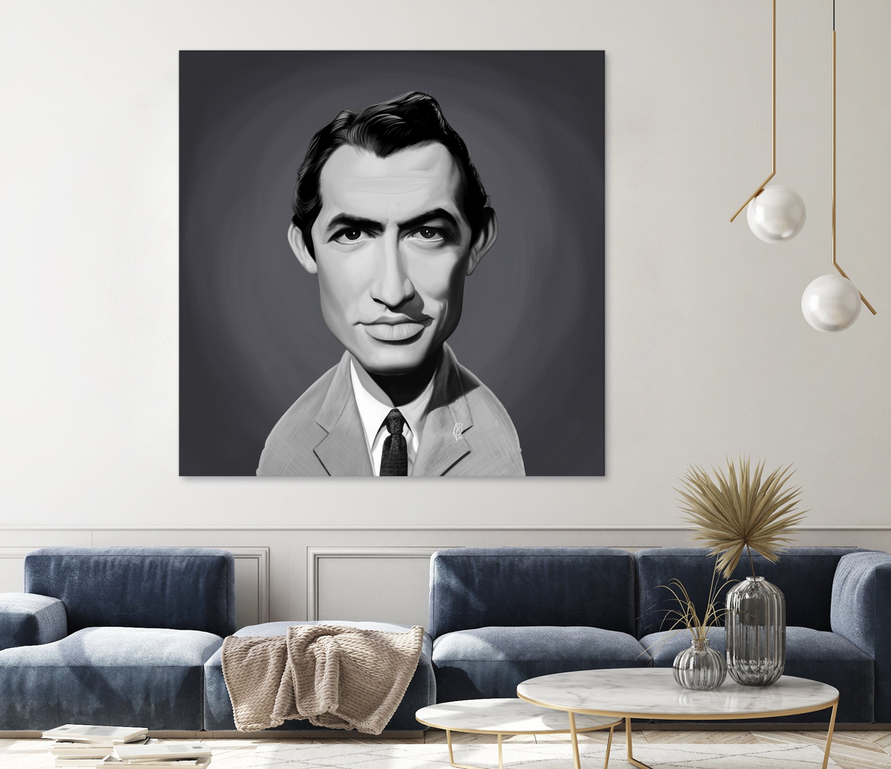 Gregory Peck by Rob Snow on GIANT ART - gray digital painting