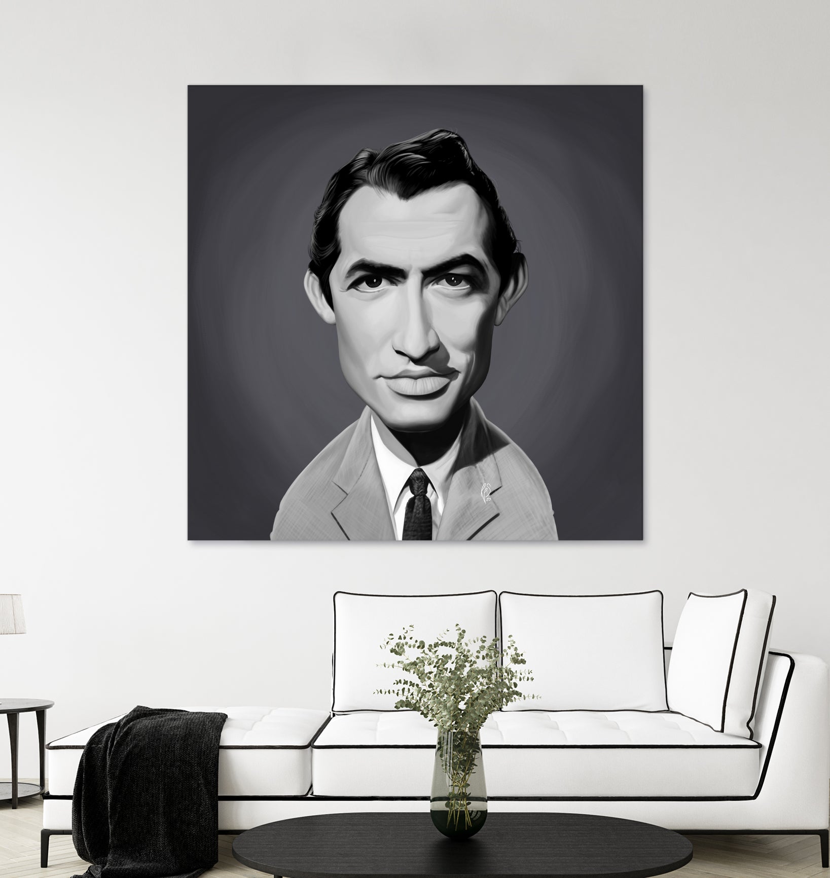 Gregory Peck by Rob Snow on GIANT ART - gray digital painting