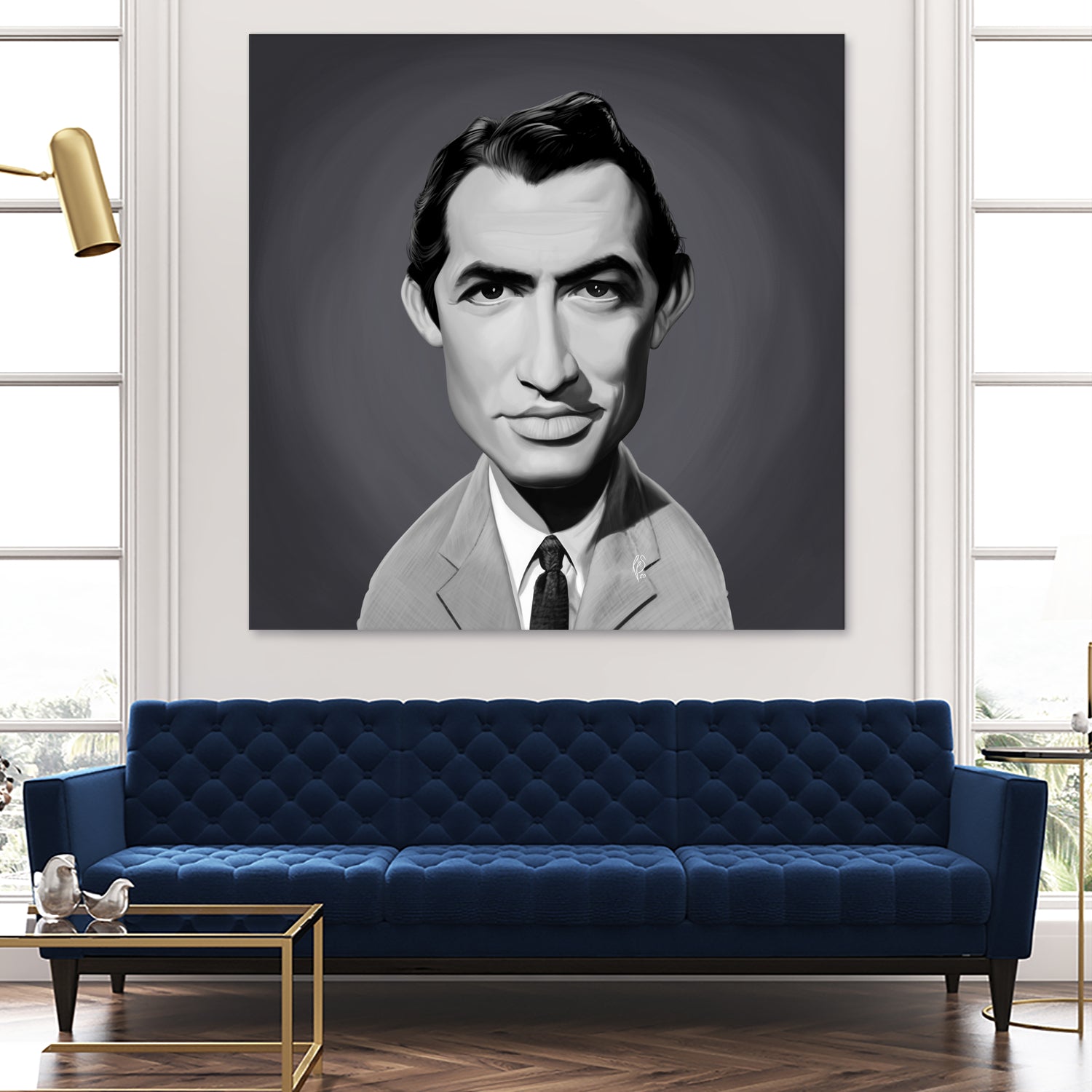 Gregory Peck by Rob Snow on GIANT ART - gray digital painting