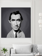 Gregory Peck by Rob Snow on GIANT ART - gray digital painting