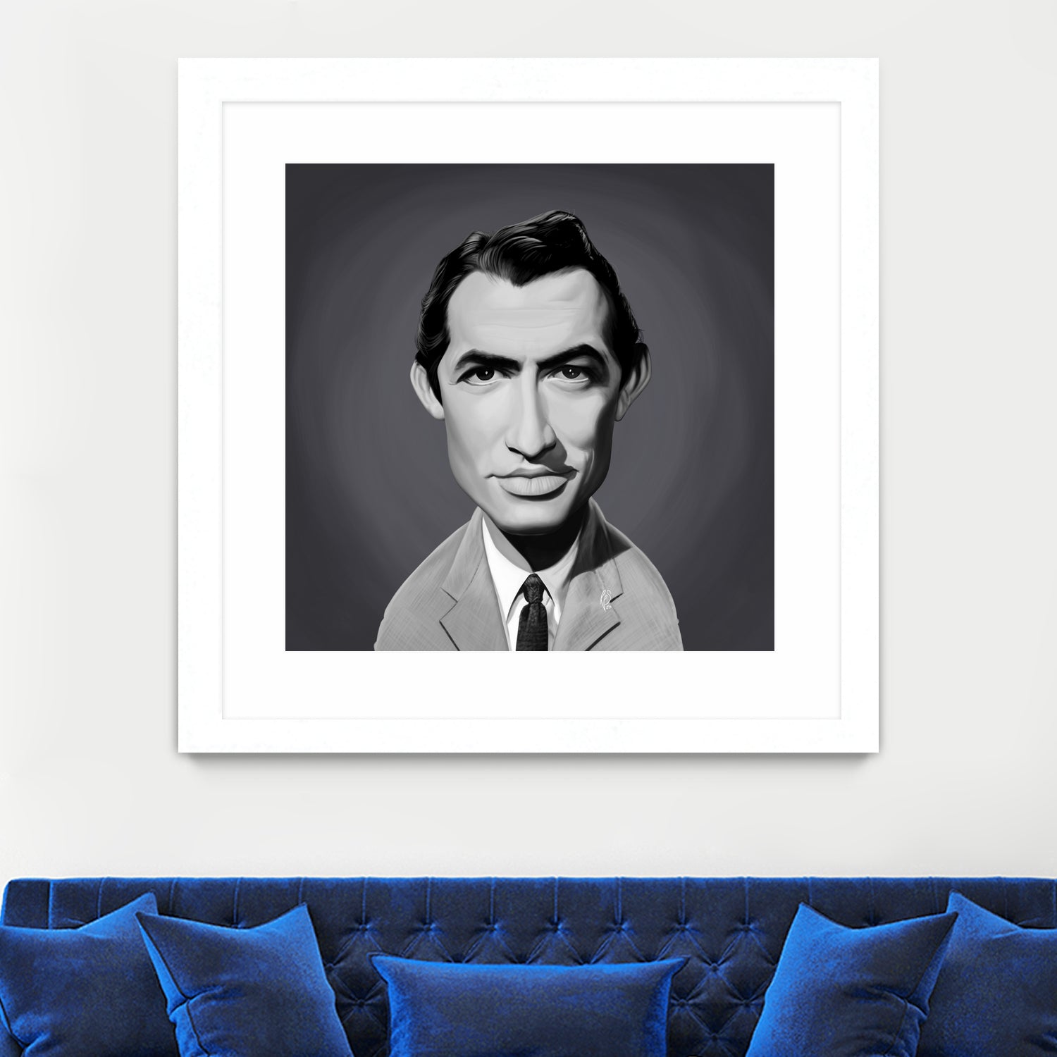 Gregory Peck by Rob Snow on GIANT ART - gray digital painting