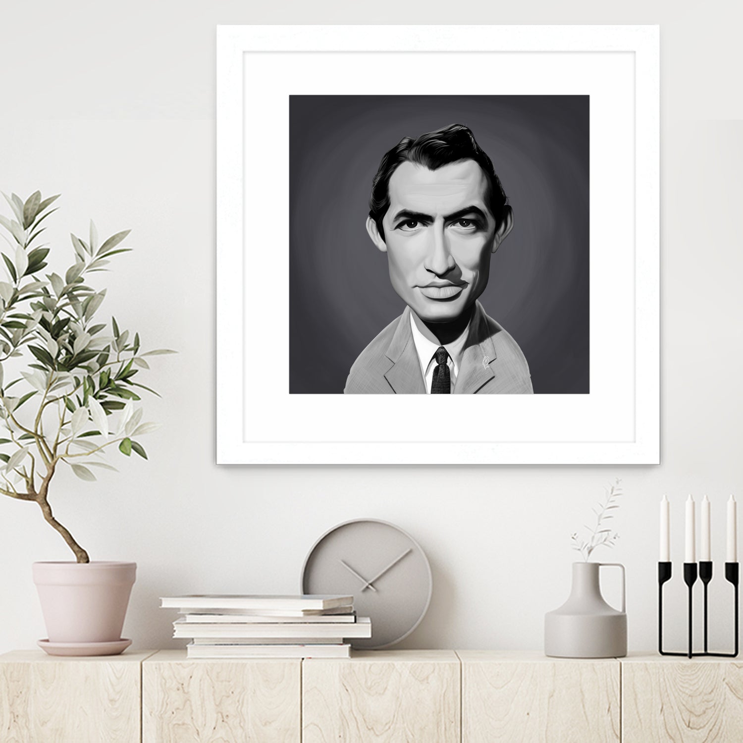 Gregory Peck by Rob Snow on GIANT ART - gray digital painting