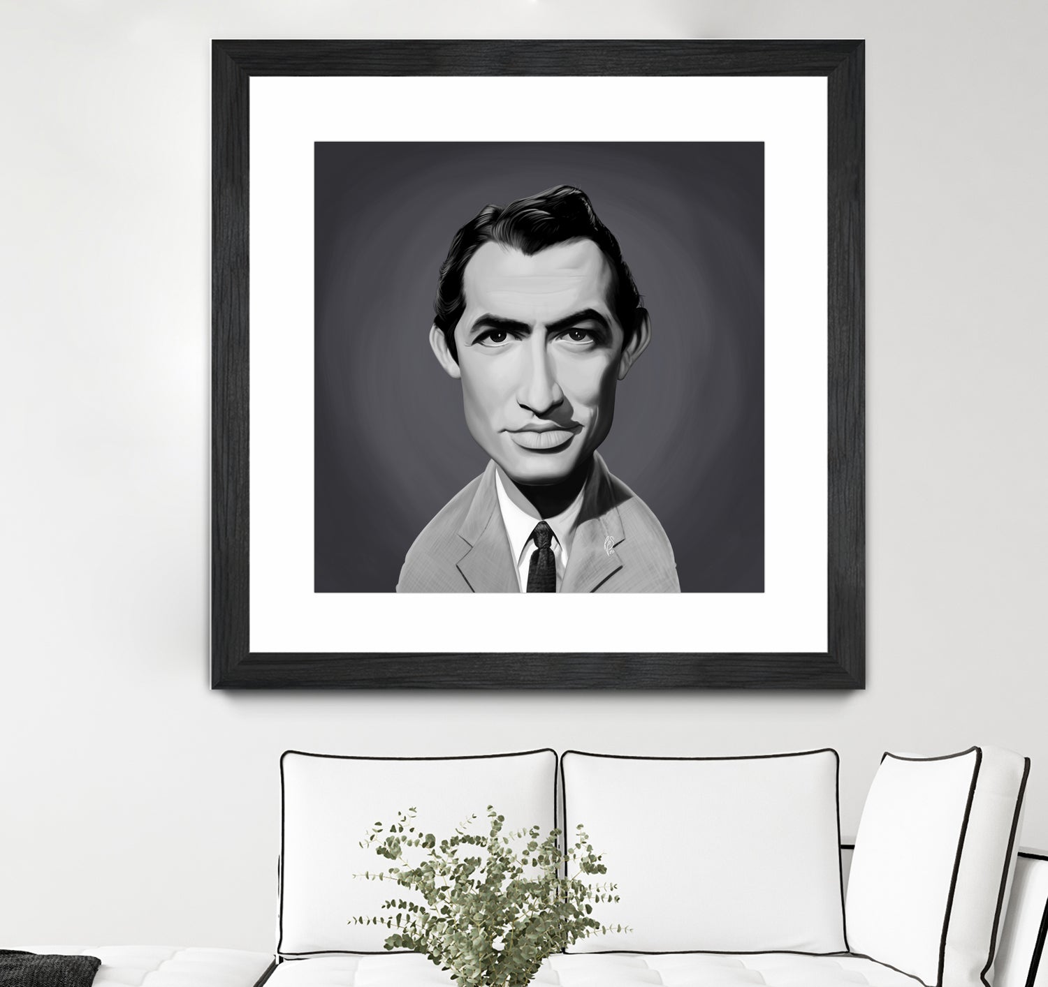 Gregory Peck by Rob Snow on GIANT ART - gray digital painting