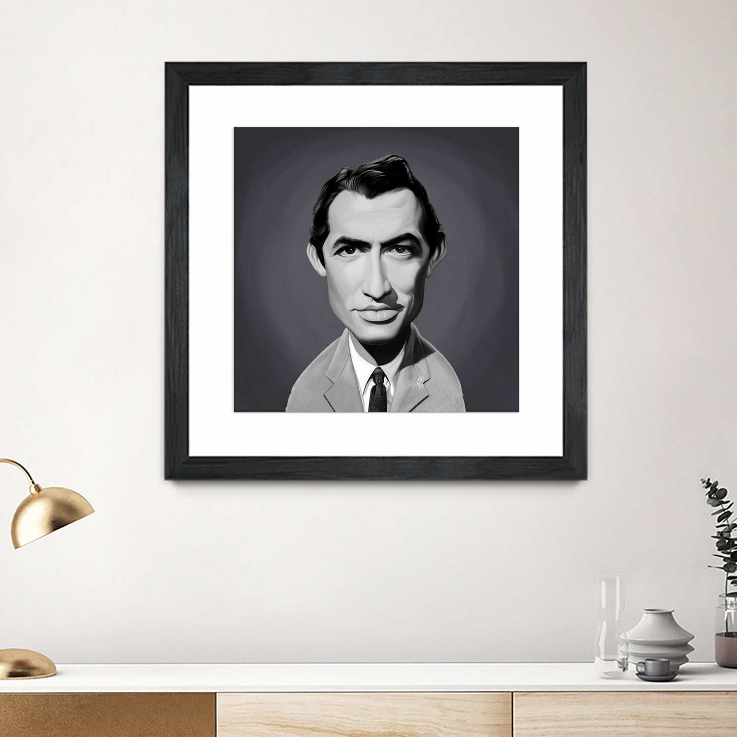 Gregory Peck by Rob Snow on GIANT ART - gray digital painting