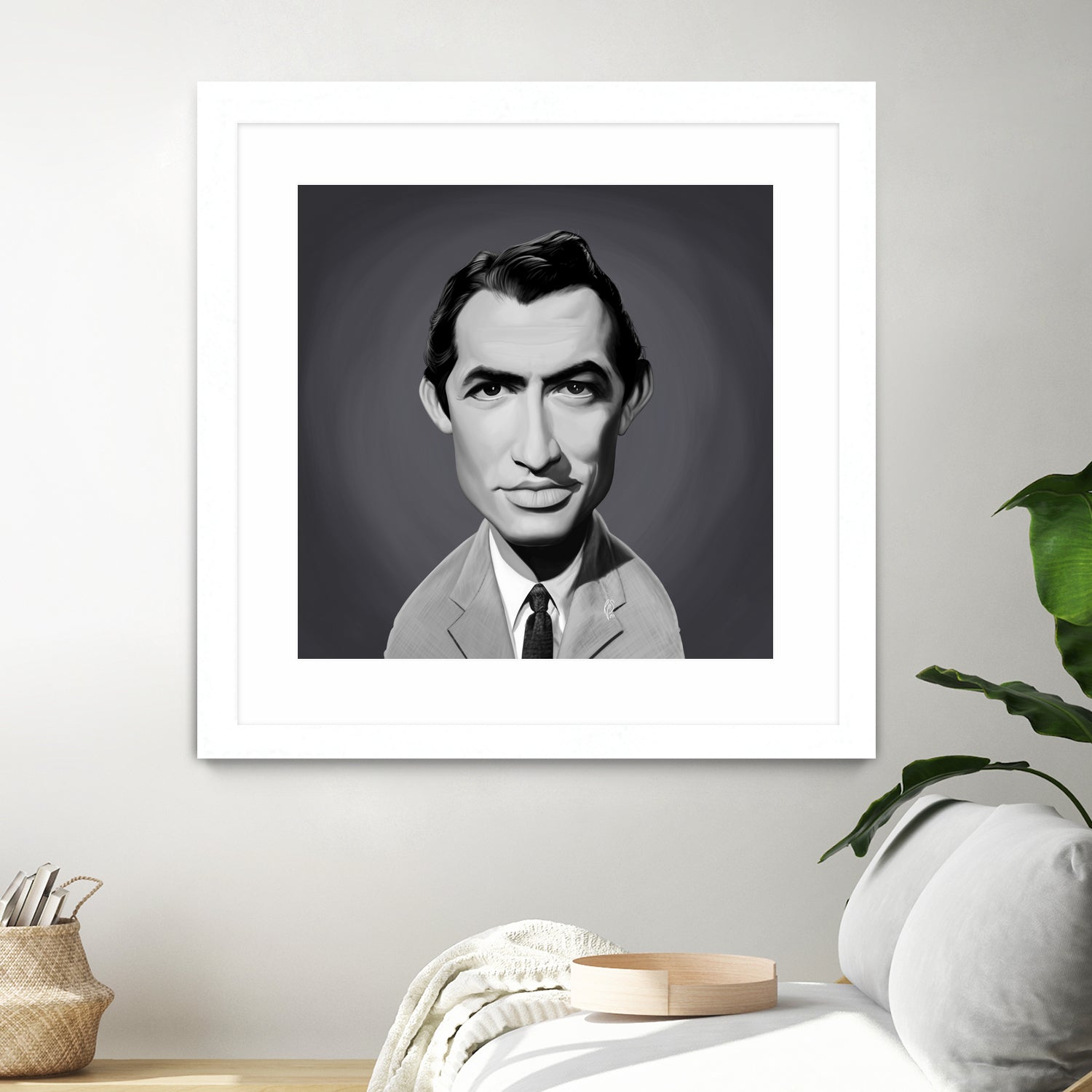 Gregory Peck by Rob Snow on GIANT ART - gray digital painting