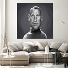 Paul Newman by Rob Snow on GIANT ART - gray digital painting