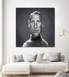 Paul Newman by Rob Snow on GIANT ART - gray digital painting