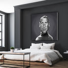 Paul Newman by Rob Snow on GIANT ART - gray digital painting