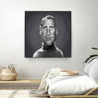 Paul Newman by Rob Snow on GIANT ART - gray digital painting