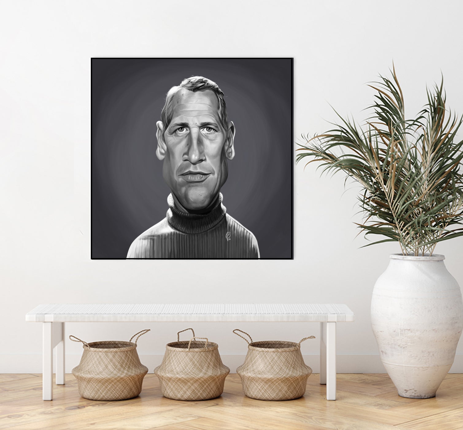 Paul Newman by Rob Snow on GIANT ART - gray digital painting