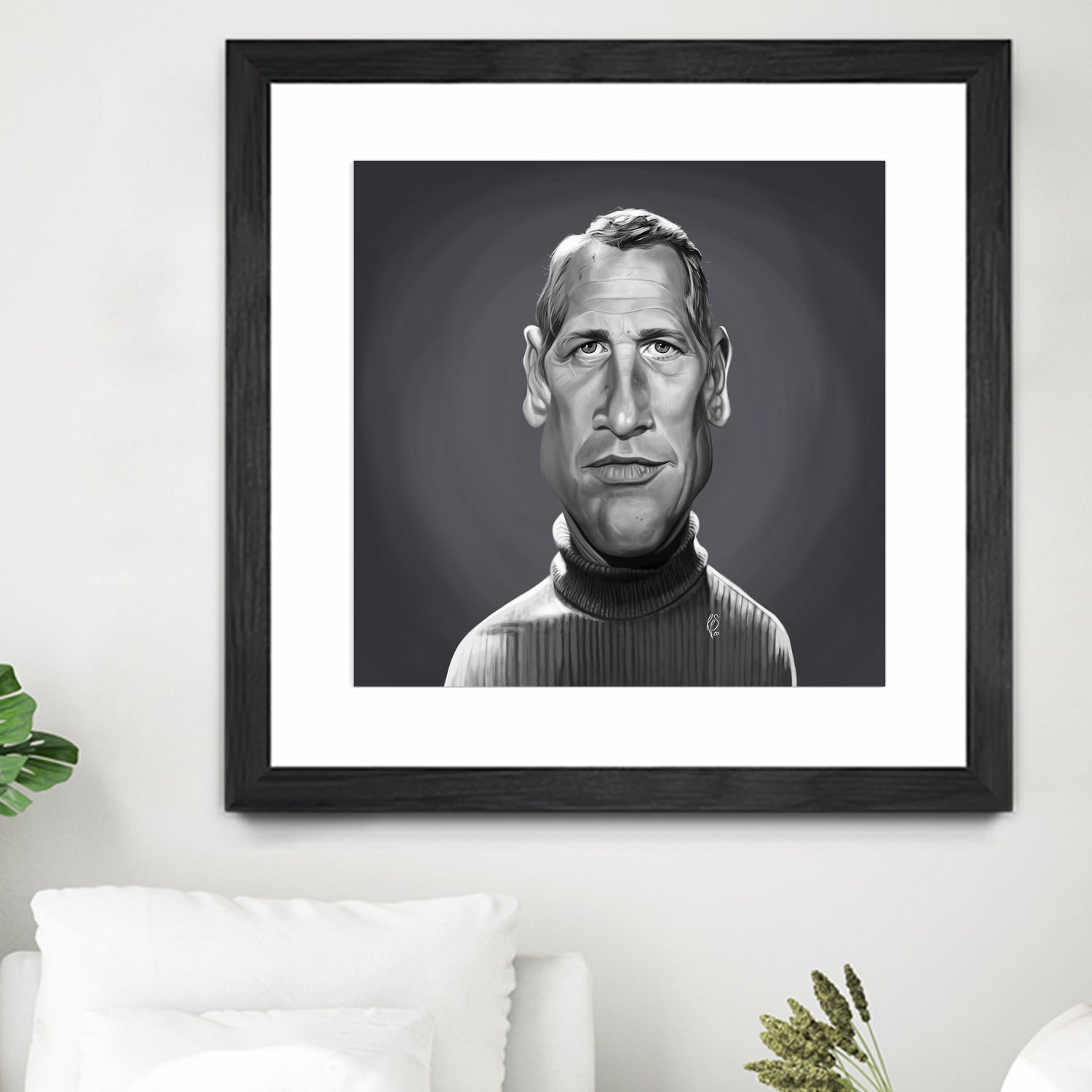 Paul Newman by Rob Snow on GIANT ART - gray digital painting