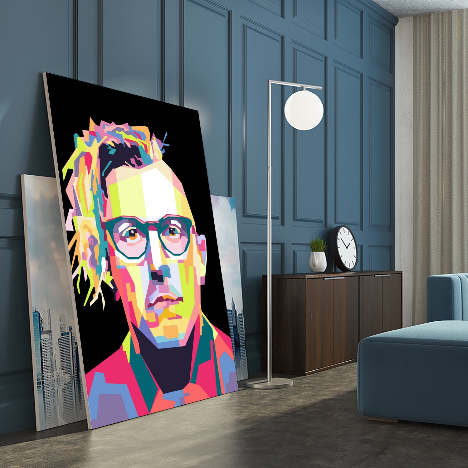 Abstract Maynard James Keenan In WPAP by SITI MAHMUDAH on GIANT ART - black digital drawing