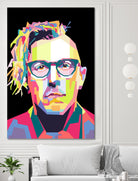 Abstract Maynard James Keenan In WPAP by SITI MAHMUDAH on GIANT ART - black digital drawing