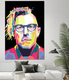 Abstract Maynard James Keenan In WPAP by SITI MAHMUDAH on GIANT ART - black digital drawing