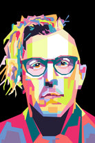 Abstract Maynard James Keenan In WPAP by SITI MAHMUDAH on GIANT ART - black digital drawing