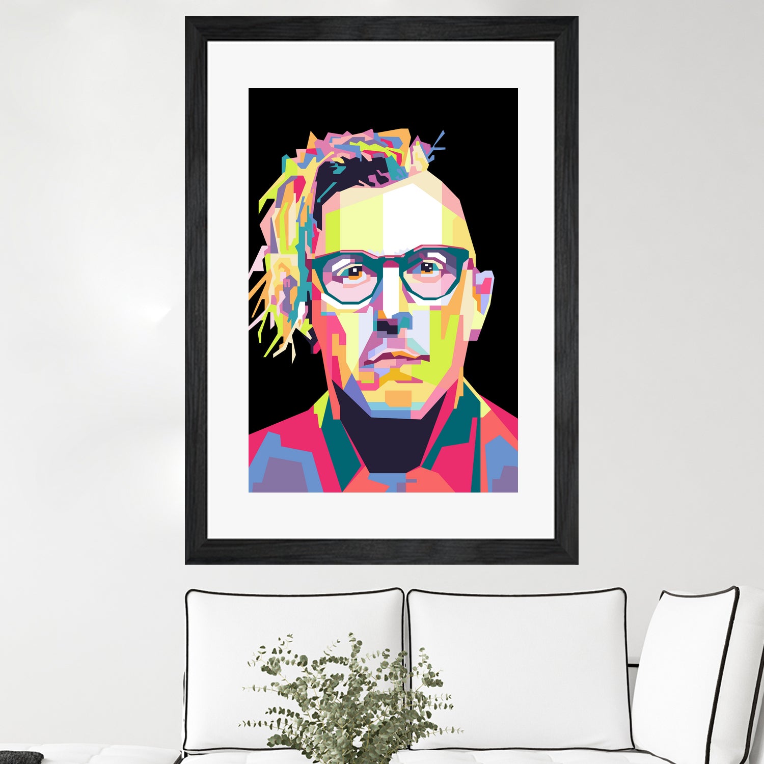 Abstract Maynard James Keenan In WPAP by SITI MAHMUDAH on GIANT ART - black digital drawing