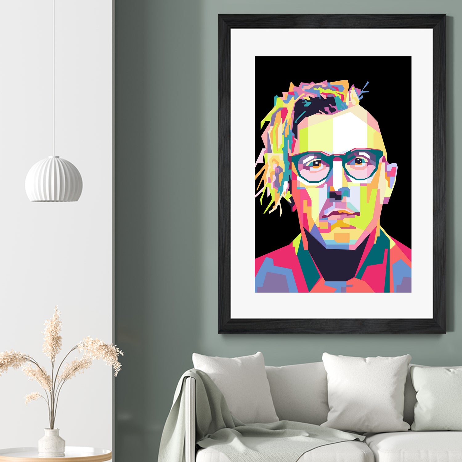 Abstract Maynard James Keenan In WPAP by SITI MAHMUDAH on GIANT ART - black digital drawing