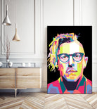 Abstract Maynard James Keenan In WPAP by SITI MAHMUDAH on GIANT ART - black digital drawing