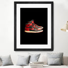 nike air jordan 1 by M Maisur Amin on GIANT ART - black 3d art