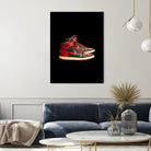 nike air jordan 1 by M Maisur Amin on GIANT ART - black 3d art