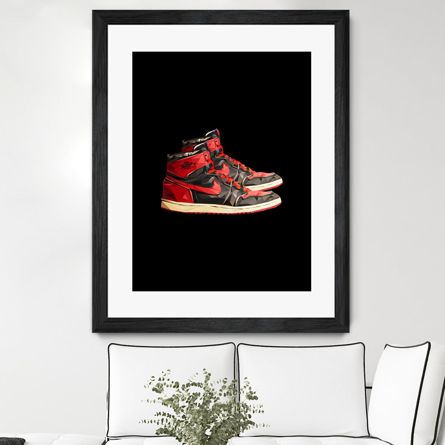 nike air jordan 1 by M Maisur Amin on GIANT ART - black 3d art