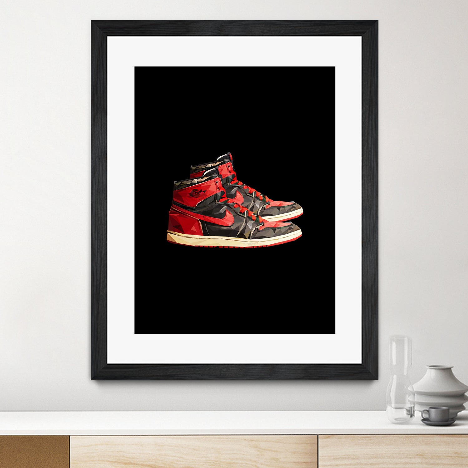 nike air jordan 1 by M Maisur Amin on GIANT ART - black 3d art