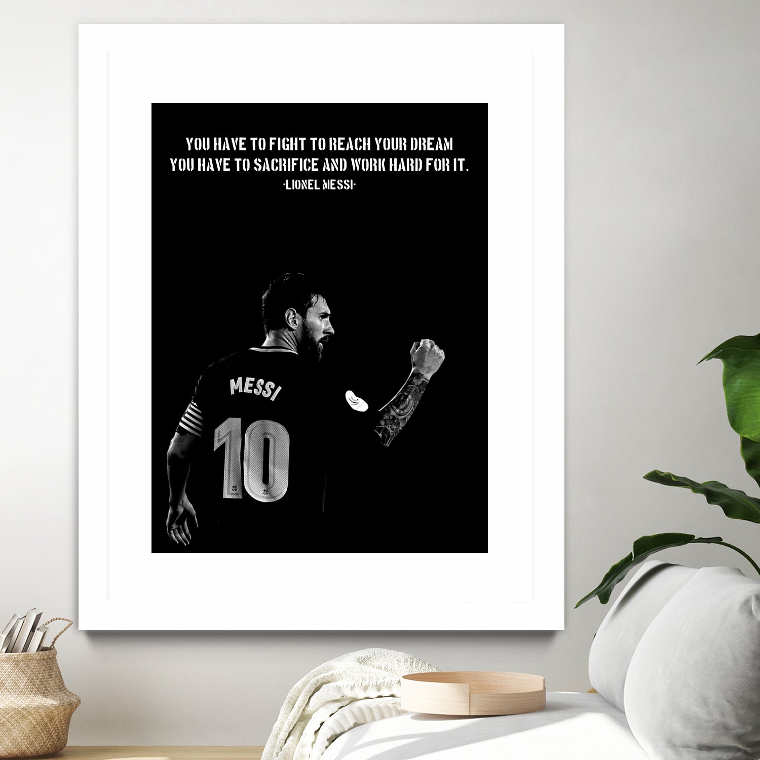 Messi Motivation by Ayyen Khusna on GIANT ART - black mixed media