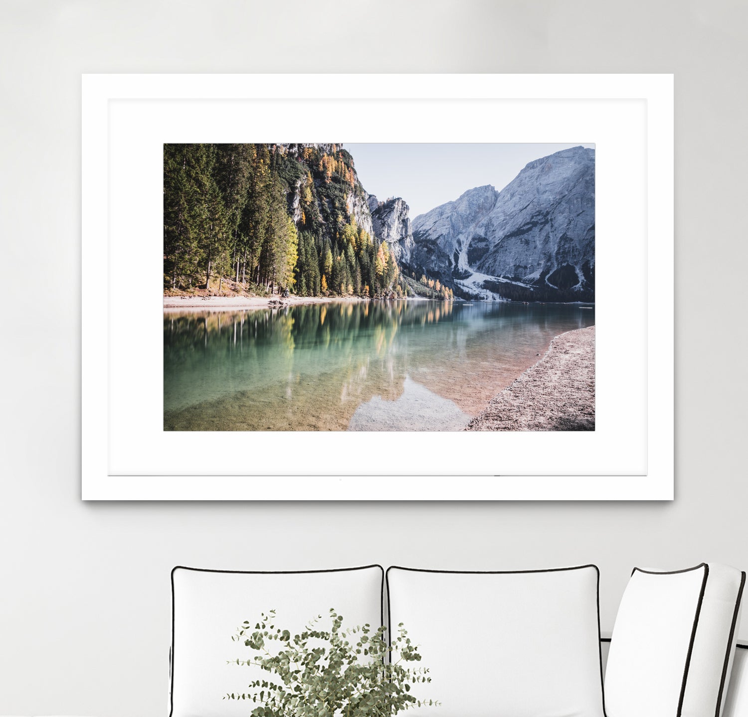 Lake Braies by Luca Cremasco on GIANT ART - green photo manipulation