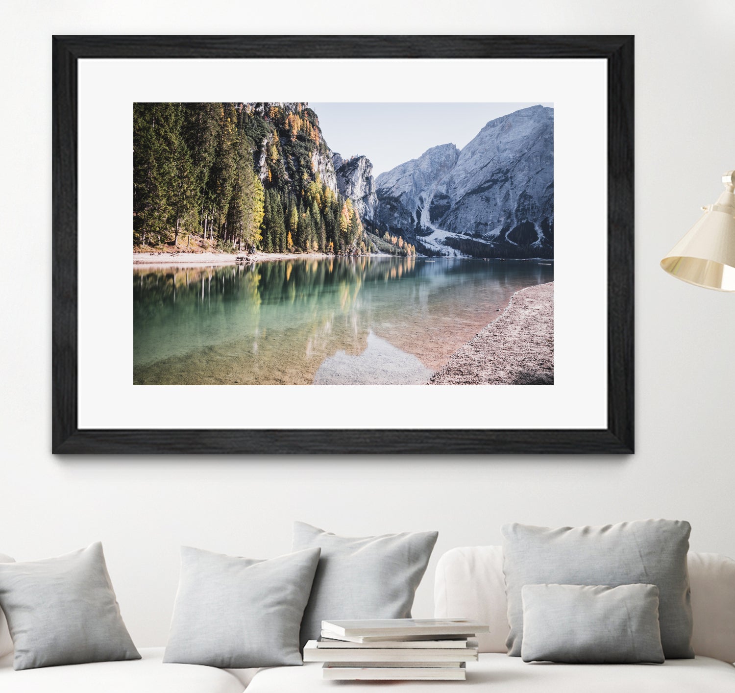 Lake Braies by Luca Cremasco on GIANT ART - green photo manipulation