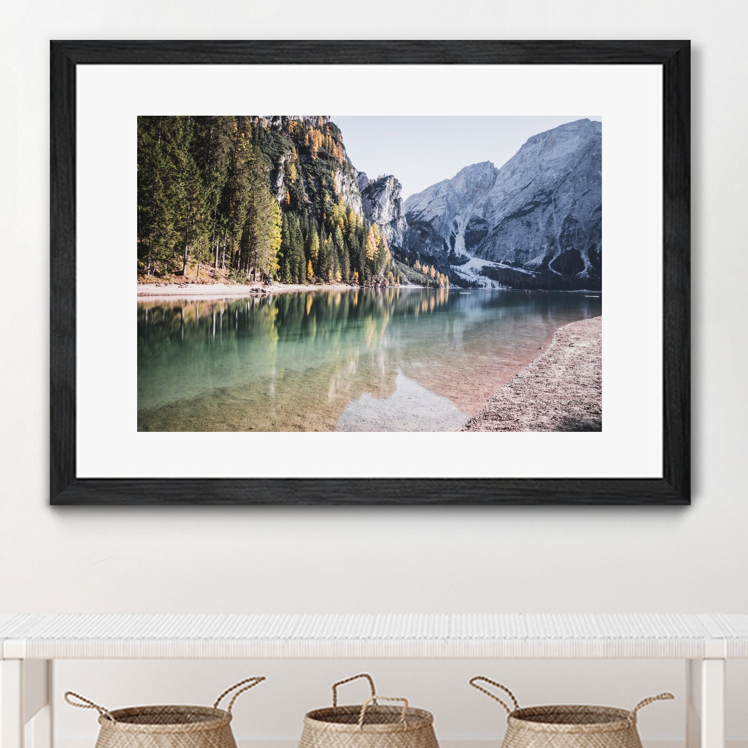 Lake Braies by Luca Cremasco on GIANT ART - green photo manipulation