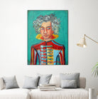 Beethoven by Diego Manuel Rodriguez on GIANT ART - green mixed media