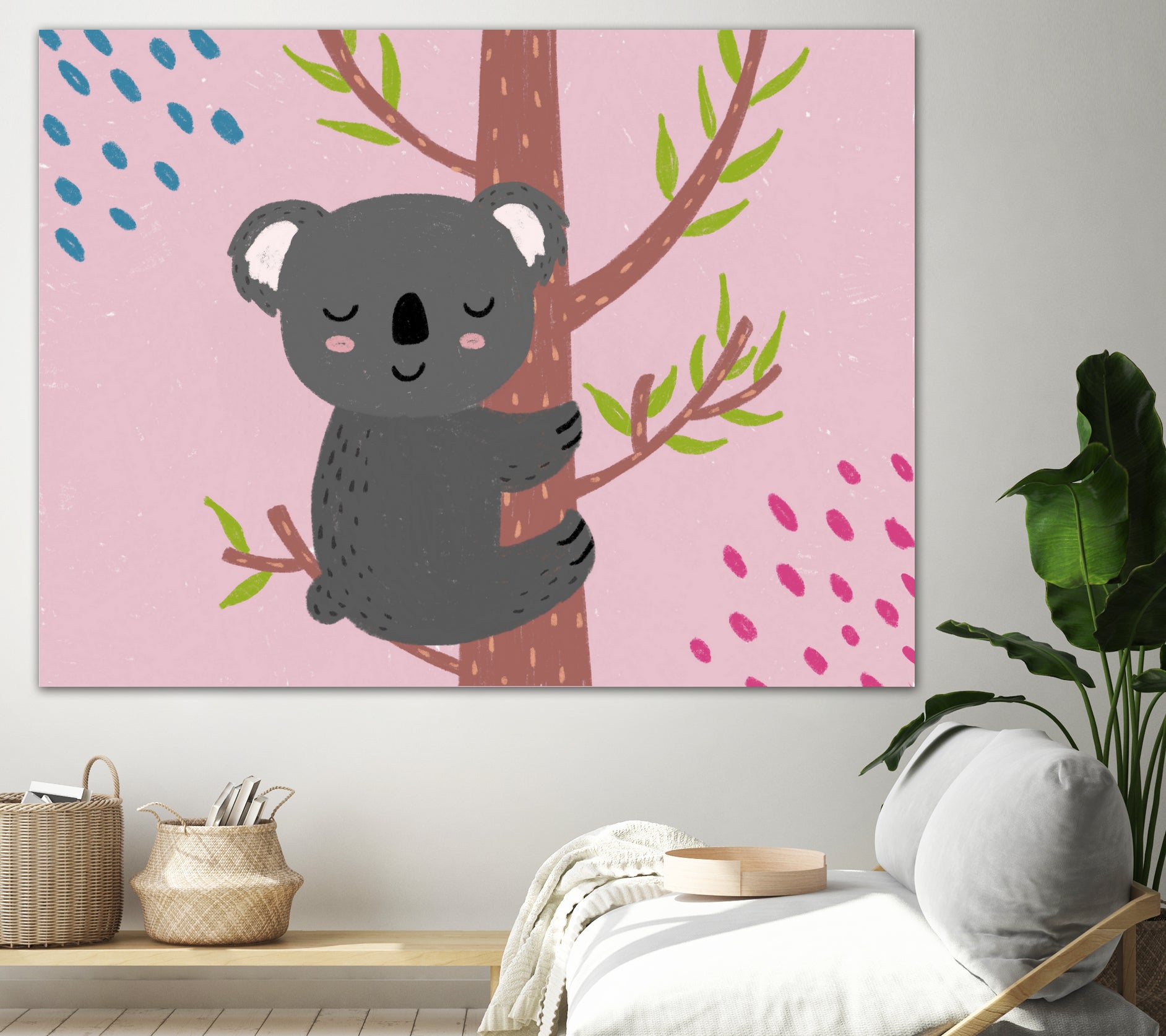 Koala by Natalia Medici on GIANT ART - pink digital drawing