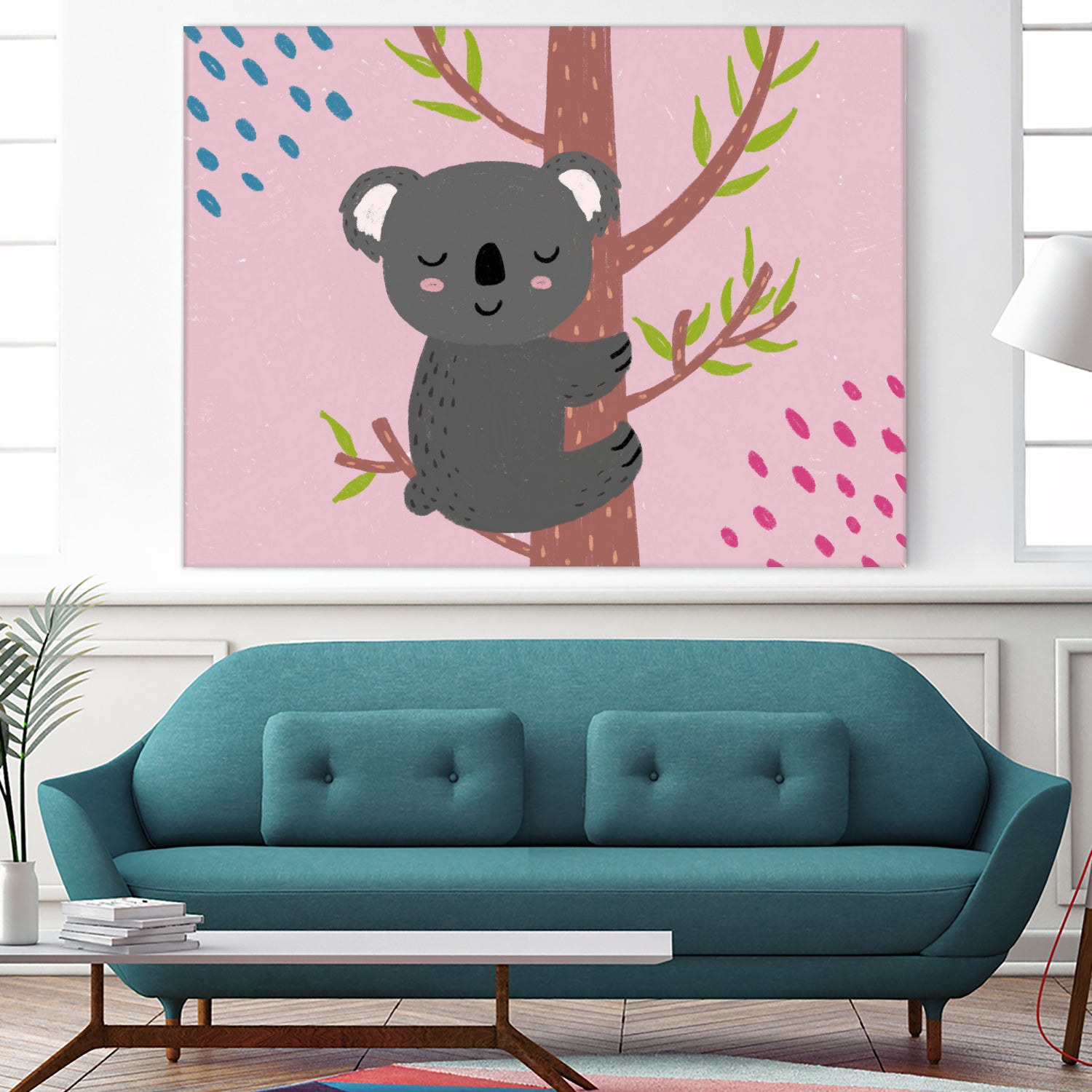 Koala by Natalia Medici on GIANT ART - pink digital drawing