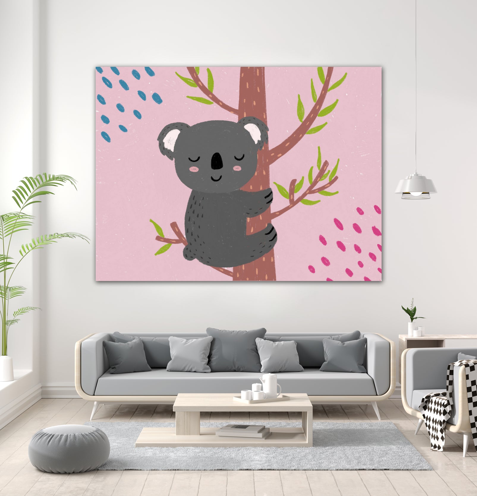 Koala by Natalia Medici on GIANT ART - pink digital drawing