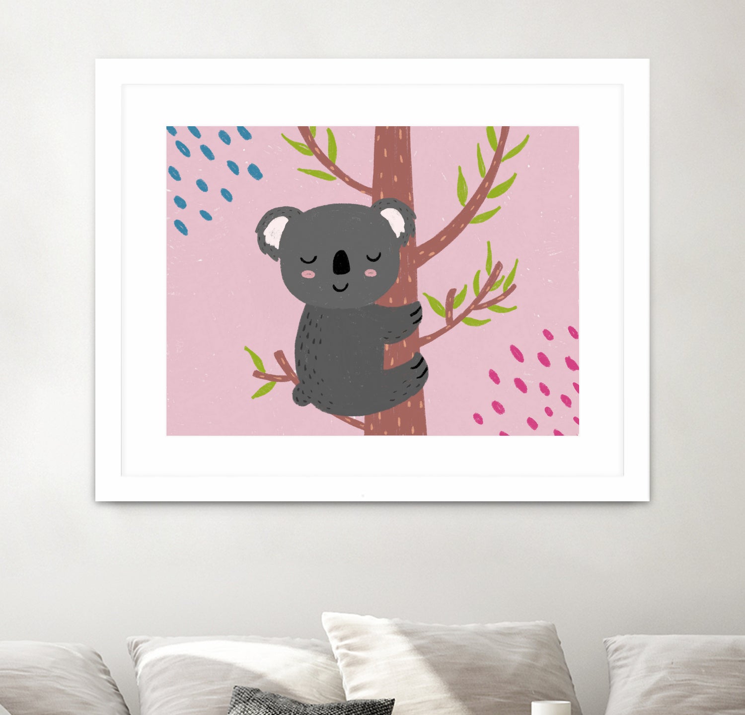 Koala by Natalia Medici on GIANT ART - pink digital drawing