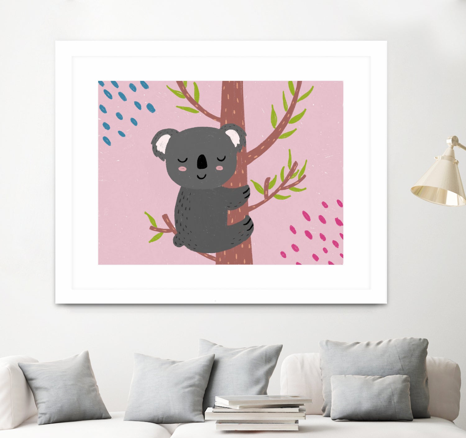 Koala by Natalia Medici on GIANT ART - pink digital drawing