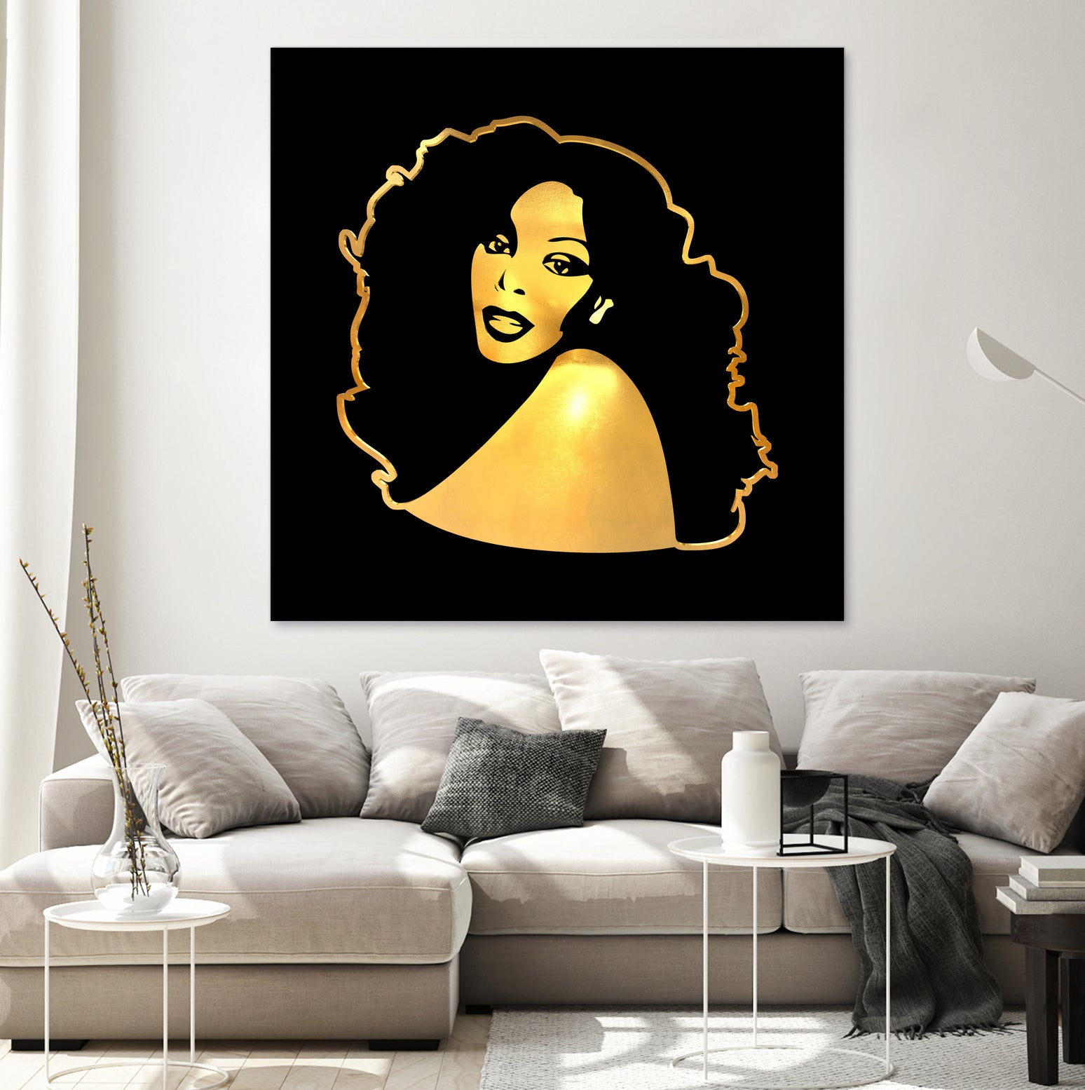 Donna Summer | Gold Series | Pop Art by William Cuccio on GIANT ART - black digital painting